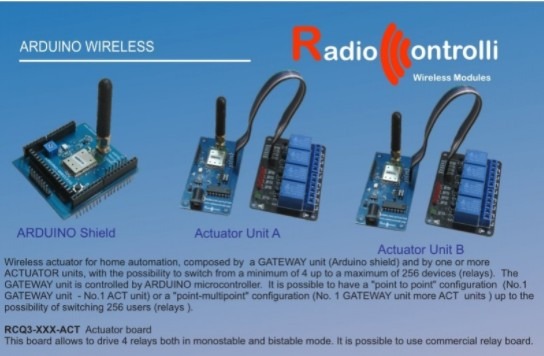 Wireless Actuator and Arduino Wireless long range